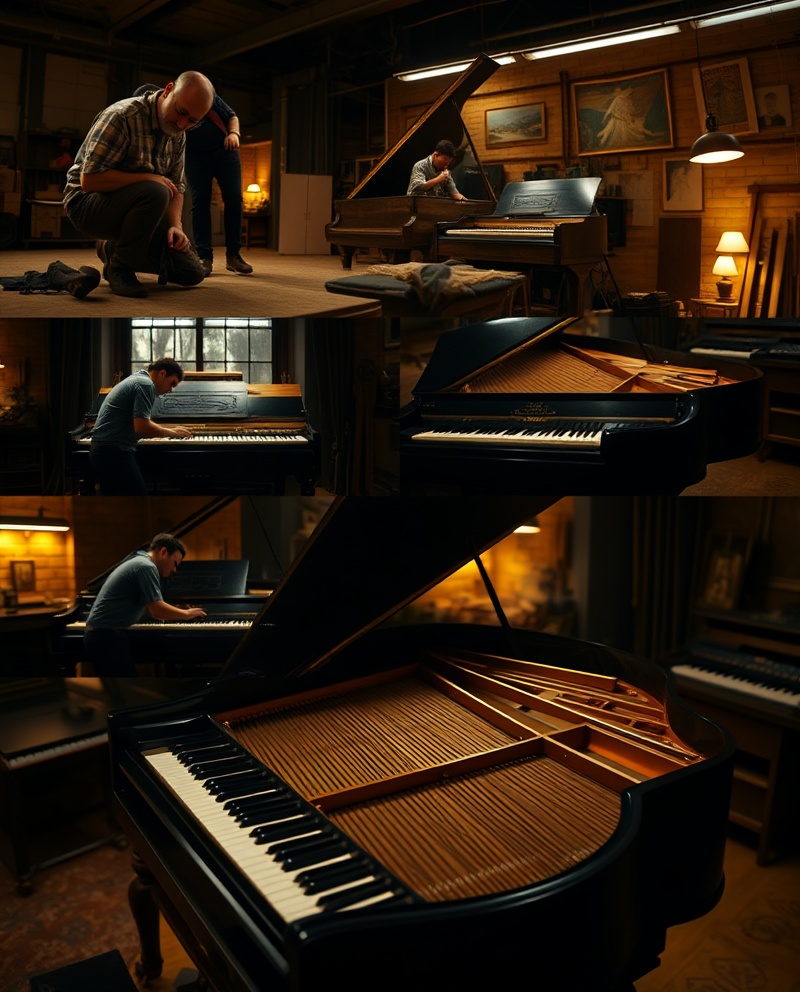 Étapes de restauration piano au Maroc – PIANOMENARA