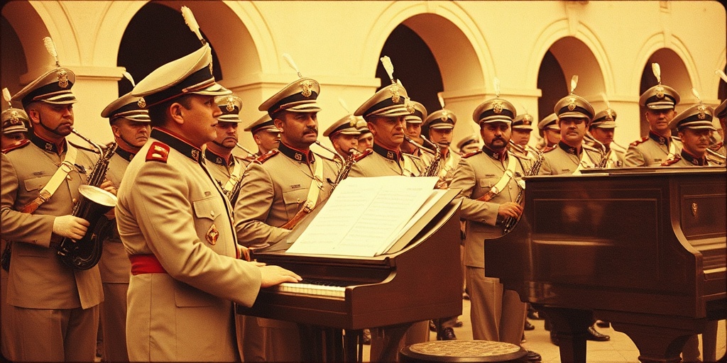 Débuts de PIANOMENARA dans la musique militaire au Maroc